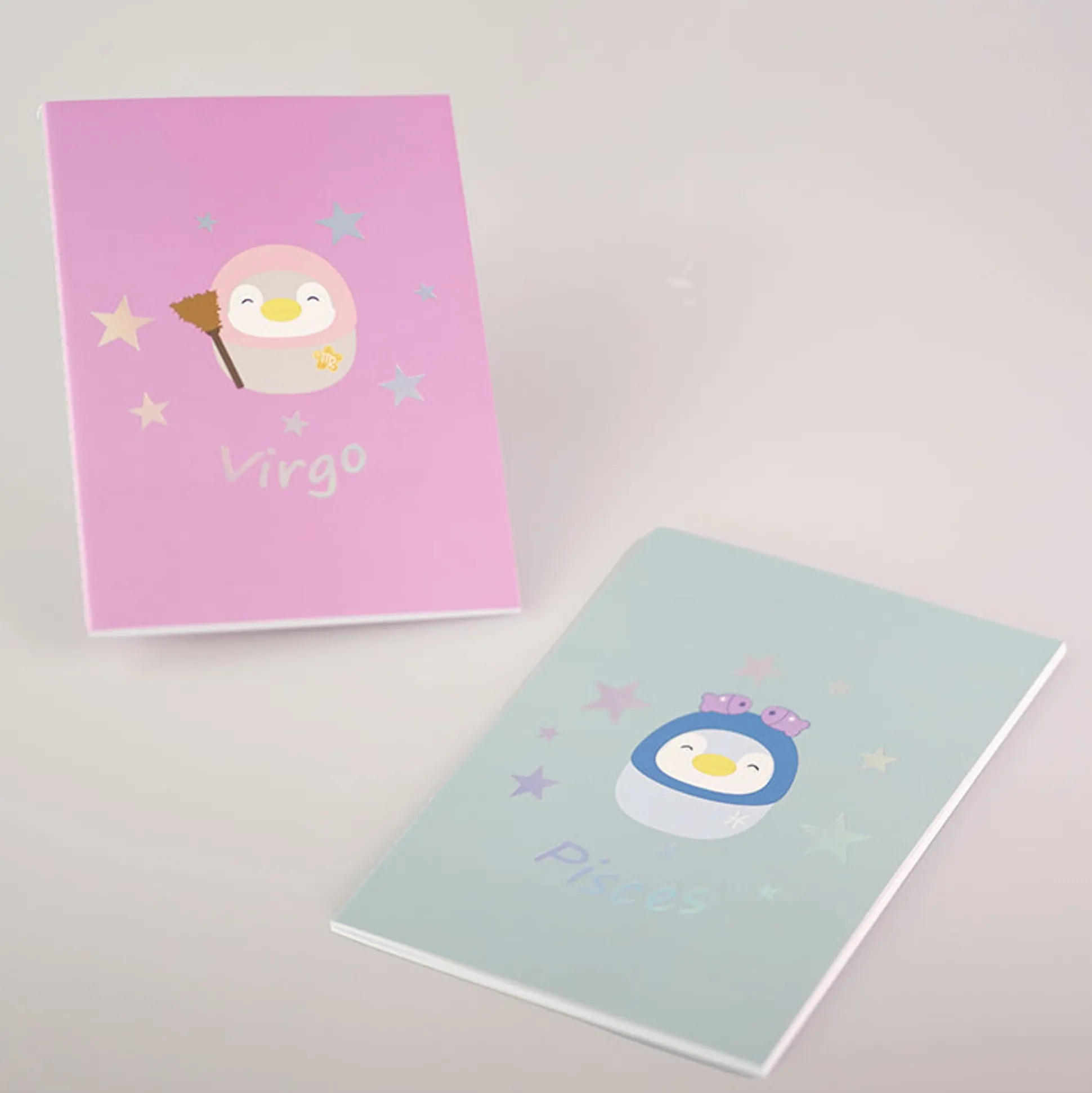 Quaderno Rilegato A Punto - Collezione Segni Zodiacali (A5) - (2Pz)